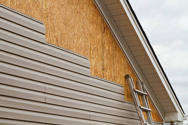Professional Siding Repair technician working in Warren, OH